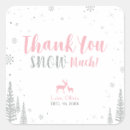 Search for baby shower thank you card stickers Pink