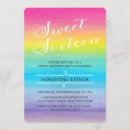 Search for fun sweet 16 invitations Modern