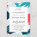 Search for teal and coral wedding invitations Trendy