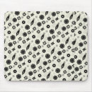 Search for white flower pattern mouse mats Black