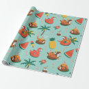 Search for tropical santa wrapping paper Pineapple