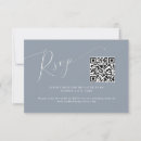 Search for dusty blue rsvp cards Qr code