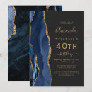 Search for dark blue birthday invitations Elegant