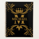 Search for vintage planners Black and gold