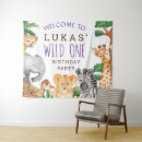 Search for wild one birthday backdrops Safari