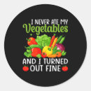 Search for funny vegetable stickers Vegetarian