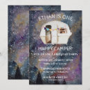 Search for camper birthday invitations Watercolor