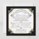 Search for deco style invitations Roaring twenties