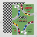 Search for vintage car birthday invitations Racing birthday party