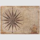 Search for vintage map decoupage tissue paper Compass