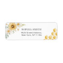 Search for sunflower bridal shower return address labels Watercolor