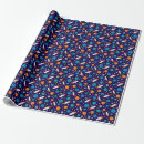 Search for space rocket kids wrapping paper Stars