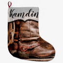 Search for cowboy christmas stockings Rustic