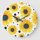 Search for sunflower yellow clocks Watercolor