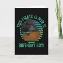 Search for 6 boy birthday cards Pirate