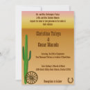 Search for horse shoe wedding invitations Western
