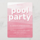 Search for teen adult pool party invitations Modern