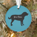 Search for silhouette christmas tree decorations Dog lover