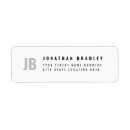 Search for two return address labels Monogrammed