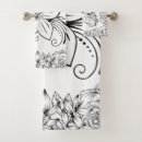 Search for monochrome bath towels Floral
