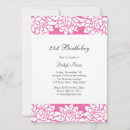 Search for floral 21st birthday invitations Summer