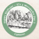 Search for tea coasters Alice in wonderland