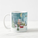 Search for vintage winter scene mugs Village