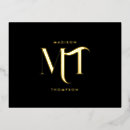Search for gold foil postcards Stylish