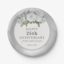 Search for 25th silver anniversary plates White