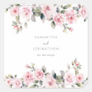 Search for pink watercolor wedding stickers Pretty