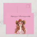 Search for red head postcards Pink