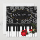 Search for music concert invitations Red