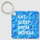 Search for eat sleep key rings Swimming