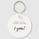 Search for 1st anniversary key rings First