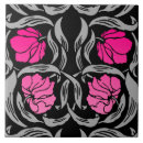 Search for black and pink tiles Leaves