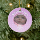 Search for babys first birthday christmas tree decorations One year old
