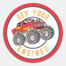 Search for red monster stickers Truck
