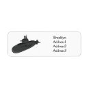 Search for submarine return address labels Underwater