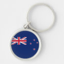 Search for new world order rounded key rings New zealand flag