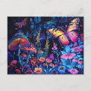 Search for mushroom postcards Butterfly