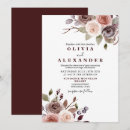 Search for burgundy fall wedding invitations Flowers