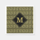 Search for greek key napkins Black