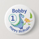 Search for dinosaur birthday badges Blue