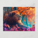 Search for lion illustration postcards Wildlife lover