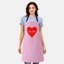 Search for romantic birthday aprons Heart