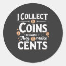 Search for numismatics stickers Coin collector