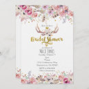 Search for deer bridal shower invitations Boho