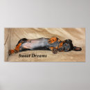 Search for dog sleeping art Dachshund
