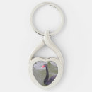 Search for black swan key rings Heart