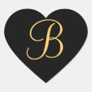 Search for gold b stickers Initials